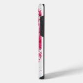 さくらんぼブロッサムエレガンス – 水彩フローラデザイン iPhoneケース (左側面)