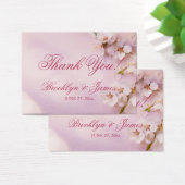 さくらんぼブロッサムエレガントなウェディングメッセージカード (デスク)