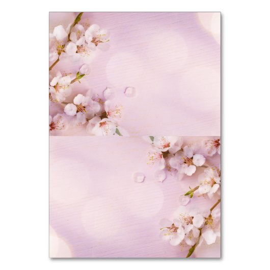 さくらんぼブロッサムエレガントなウェディング座席表 テーブルナンバー (裏面)