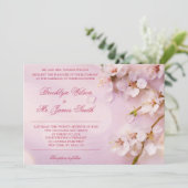 さくらんぼブロッサムエレガントウェディング招待状 招待状 (スタンド正面)