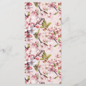 さくらんぼブロッサムエレガントピンクフローラ結婚ズ メニュー (裏面)