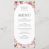 さくらんぼブロッサムエレガントピンクフローラ結婚ズ メニュー (正面)