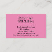 さくらんぼブロッサムエレガントフローラ春 名刺 (裏面)