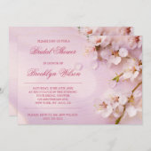 さくらんぼブロッサムエレガントブライダルシャワー招待状 招待状 (正面/裏面)