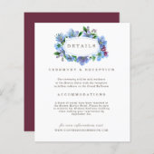 さくらんぼブロッサムエレガントブルー予算結婚の詳細 (正面/裏面)