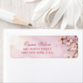 さくらんぼブロッサムエレガント差出人住所ラベル ラベル (インサイチュ)