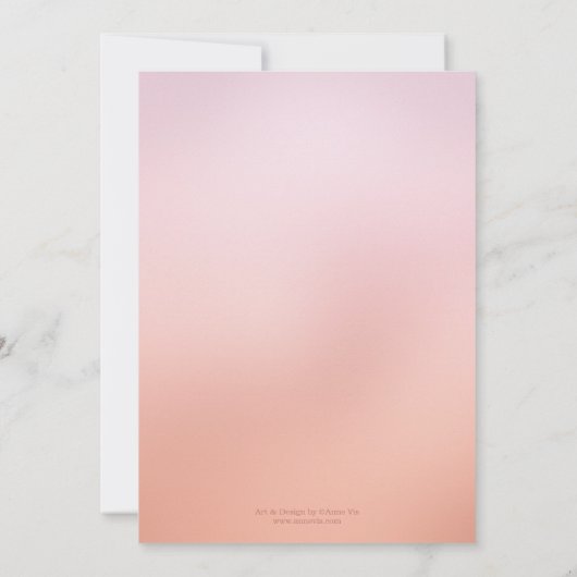 さくらんぼブロッサムオーチャードアフター結婚式招待状 招待状 (裏面)