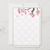 さくらんぼブロッサムオーチャードグローブツリーブランチ結婚ズ 招待状 (裏面)