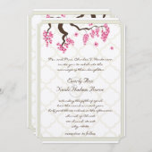 さくらんぼブロッサムオーチャードグローブツリーブランチ結婚ズ 招待状 (正面/裏面)