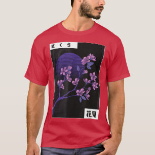さくらんぼブロッサムカッコいいおもしろいレトロ漫画80 Tシャツ