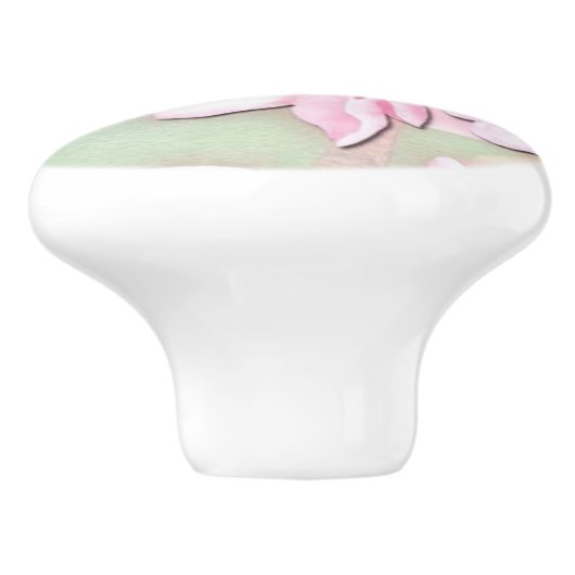 さくらんぼブロッサムキャビネットのドアまたは引き出しの引き出し セラミックノブ (側面)