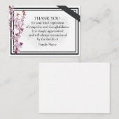 さくらんぼブロッサムサンキューカード ノートカード (正面/裏面)