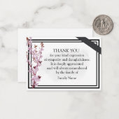 さくらんぼブロッサムサンキューカード ノートカード (正面/裏面インサイチュ)