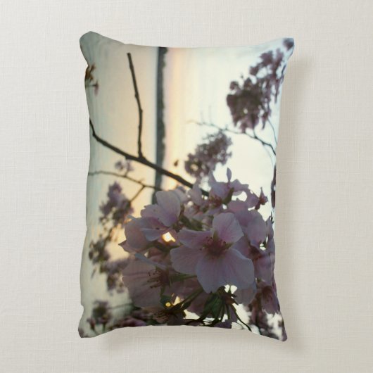 さくらんぼブロッサムサンセットinワシントンDC アクセントクッション (裏面(縦))