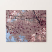 さくらんぼブロッサムジャパンフローラピンクかわいらしジグユニーク ジグソーパズル (横)