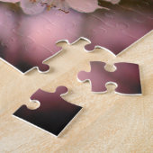 さくらんぼブロッサムジャパンフローラピンクかわいらしユニーク ジグソーパズル (側面)