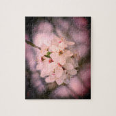 さくらんぼブロッサムジャパンフローラピンクかわいらしユニーク ジグソーパズル (縦)