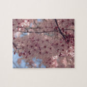 さくらんぼブロッサムジャパンフローラピンクかわいらしユニーク ジグソーパズル (横)