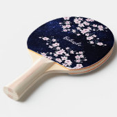 さくらんぼブロッサムスタリーナイトスカイピンクブルーモノグラム 卓球ラケット (正面アングル)