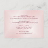 さくらんぼブロッサムダスティピ中国のンク結婚ズ エンクロージャーカード (裏面)