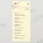 さくらんぼブロッサムダブルハピネス結婚式 プログラム (正面)