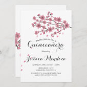 さくらんぼブロッサムツリーキンセアニラスウィート16 招待状 (正面/裏面)