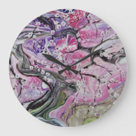 さくらんぼブロッサムツリークロック ラージ壁時計