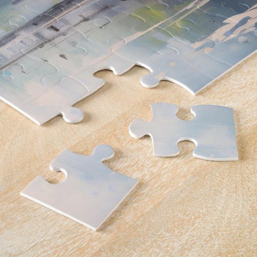 さくらんぼブロッサムツリーズ日本のガーデン ジグソーパズル (側面)