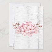 さくらんぼブロッサムツリーバークバチェロレッテ 招待状 (裏面)