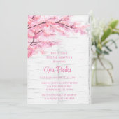 さくらんぼブロッサムツリーバークブライダルシャワー 招待状 (スタンド正面)