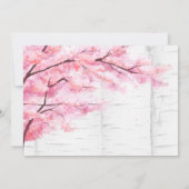 さくらんぼブロッサムツリーリハーサルディナー 招待状 (裏面)