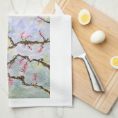 さくらんぼブロッサムティータオル キッチンタオル (四つ折り)