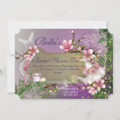 さくらんぼブロッサムティーパーティの招待状 招待状 (正面)