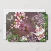 さくらんぼブロッサムティーパーティの招待状 招待状 (裏面)