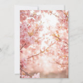 さくらんぼブロッサムディライトブライダルシャワー招待 招待状 (裏面)