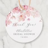 さくらんぼブロッサムディライトブライダルシャワー フェイバータグ (裏面)