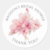 さくらんぼブロッサムディライトブライダルシャワー ラウンドシール (正面)