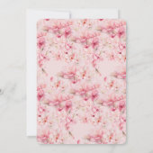 さくらんぼブロッサムディライトブライダルシャワー 招待状 (裏面)