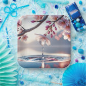 さくらんぼブロッサムデウドロップ ペーパープレート (パーティー)