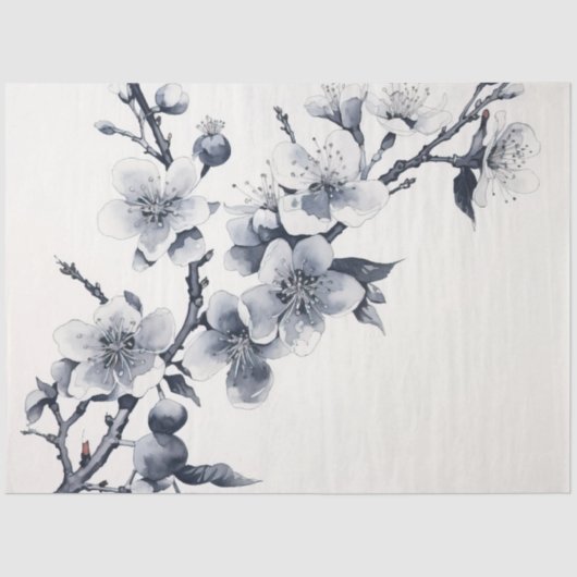 さくらんぼブロッサムデザインシリーズ10 薄葉紙 (正面)