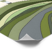 さくらんぼブロッサムドールベクターアートプリント ポスター (角)