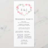 さくらんぼブロッサムハートモノグラム結婚ズ プログラム (裏面)