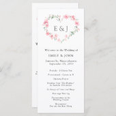 さくらんぼブロッサムハートモノグラム結婚ズ プログラム (正面/裏面)