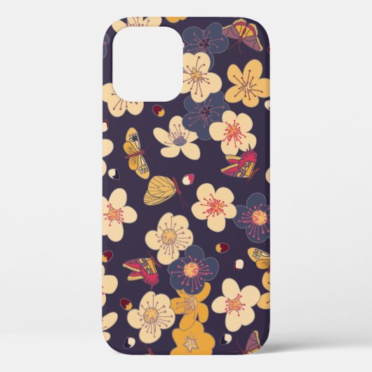 さくらんぼブロッサムバタフライアジアプリント Case-Mate iPhoneケース (裏面)