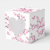 さくらんぼブロッサムバタフライピンクホワイトフェイスボックス フェイバーボックス (正面サイド)