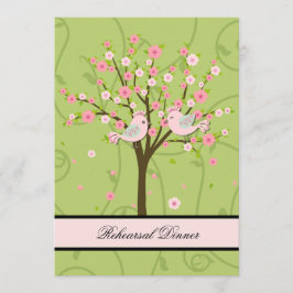 さくらんぼブロッサムバーズリハーサルディナー招待状 招待状