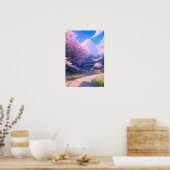 さくらんぼブロッサムパストゥ伝統的イン ポスター (キッチン)