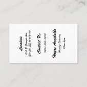 さくらんぼブロッサムパーソナライズされたローカルビジネスカード 名刺 (裏面)