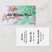 さくらんぼブロッサムパーソナライズされたローカルビジネスカード 名刺 (正面/裏面)