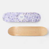 さくらんぼブロッサムパープルフローラモノグラム スケートボード (横)